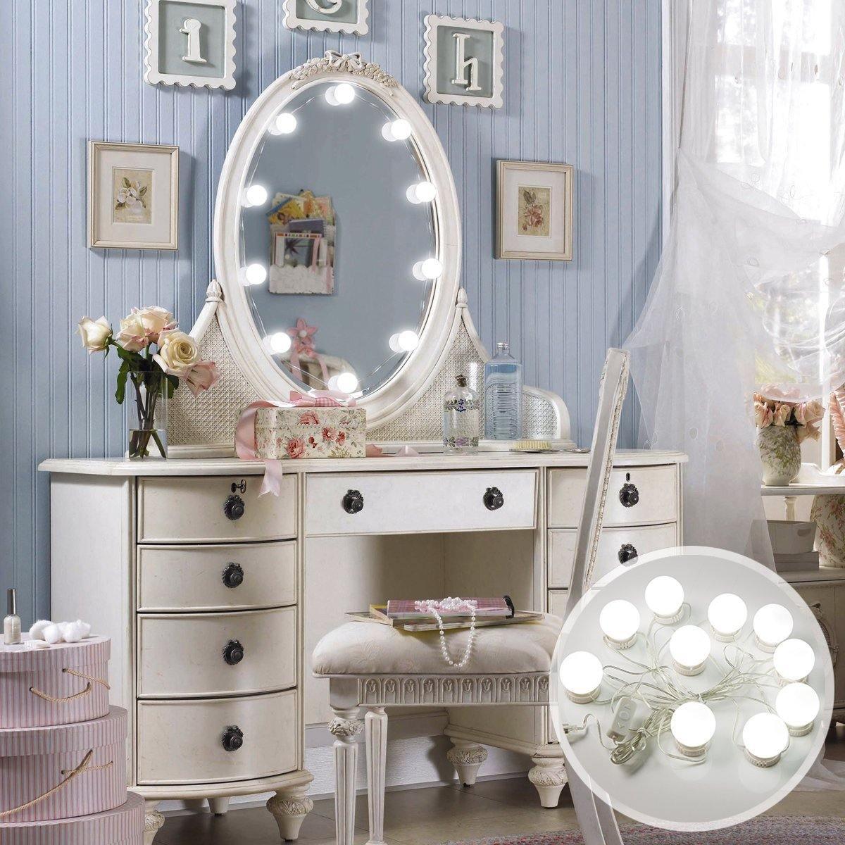 10 Peças de Conjunto de Lâmpadas LED para Espelho - Lojas Promorin