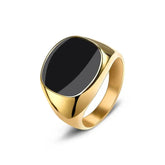 Anel Masculino Banhado a Ouro 18K