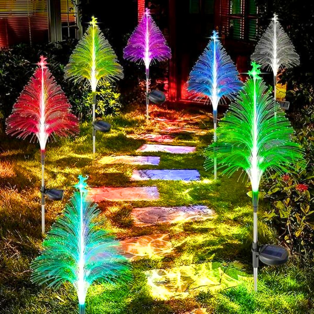 Árvore de Natal Solar com 7 Cores