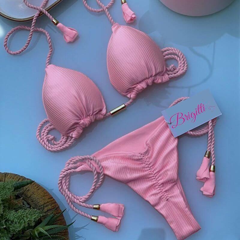 Biquíni fio dental - Cortininha Asa Delta - Lojas Promorin