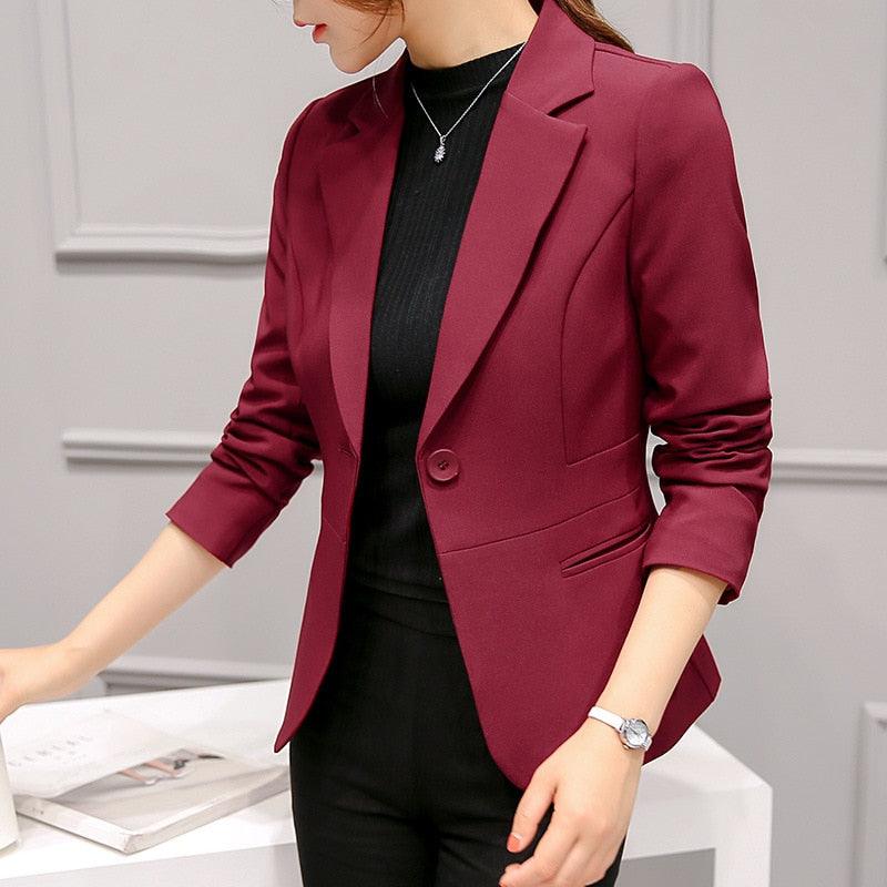 Blazer Feminino Alfaiataria Manga Longa - Lojas Promorin