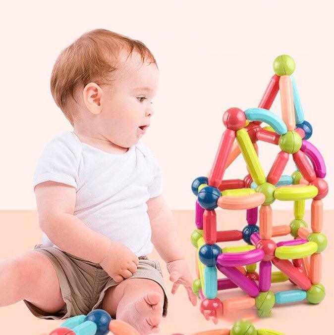 Blocos de Construção Magnéticos para Crianças - Constru Kids® - Lojas Promorin