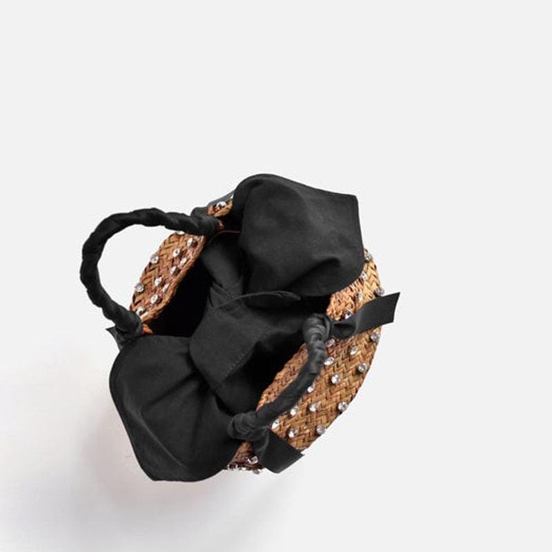 Bolsa de Palha com Pedras - Preciosa