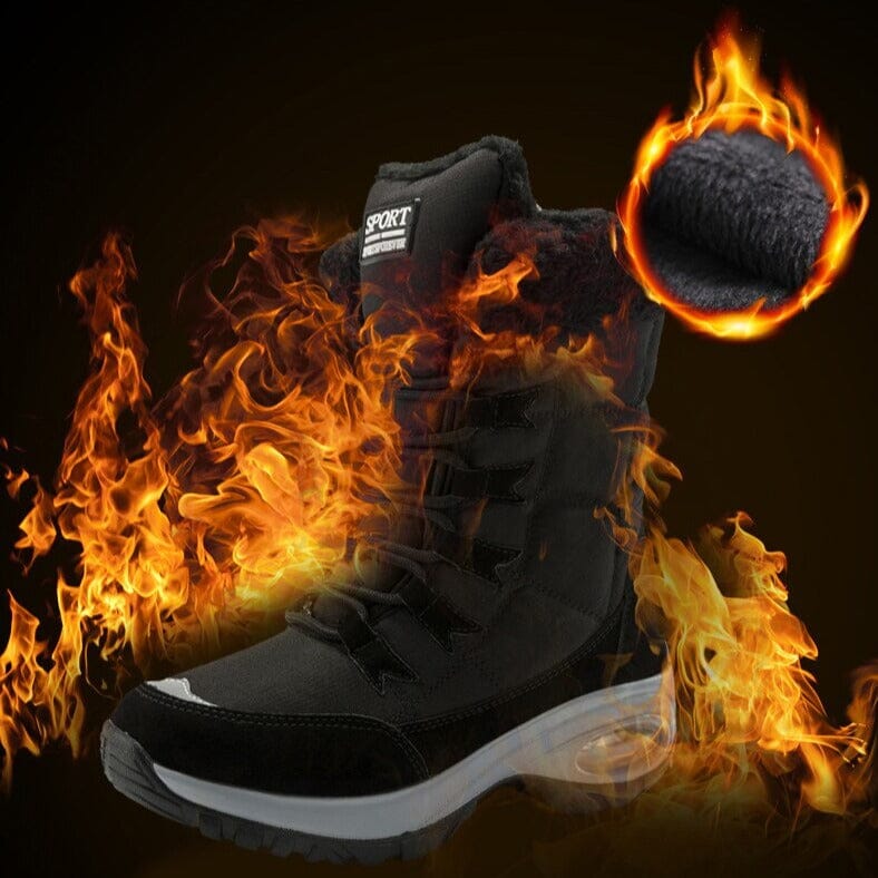 Bota de Inverno Neve de Lã a Prova D'água