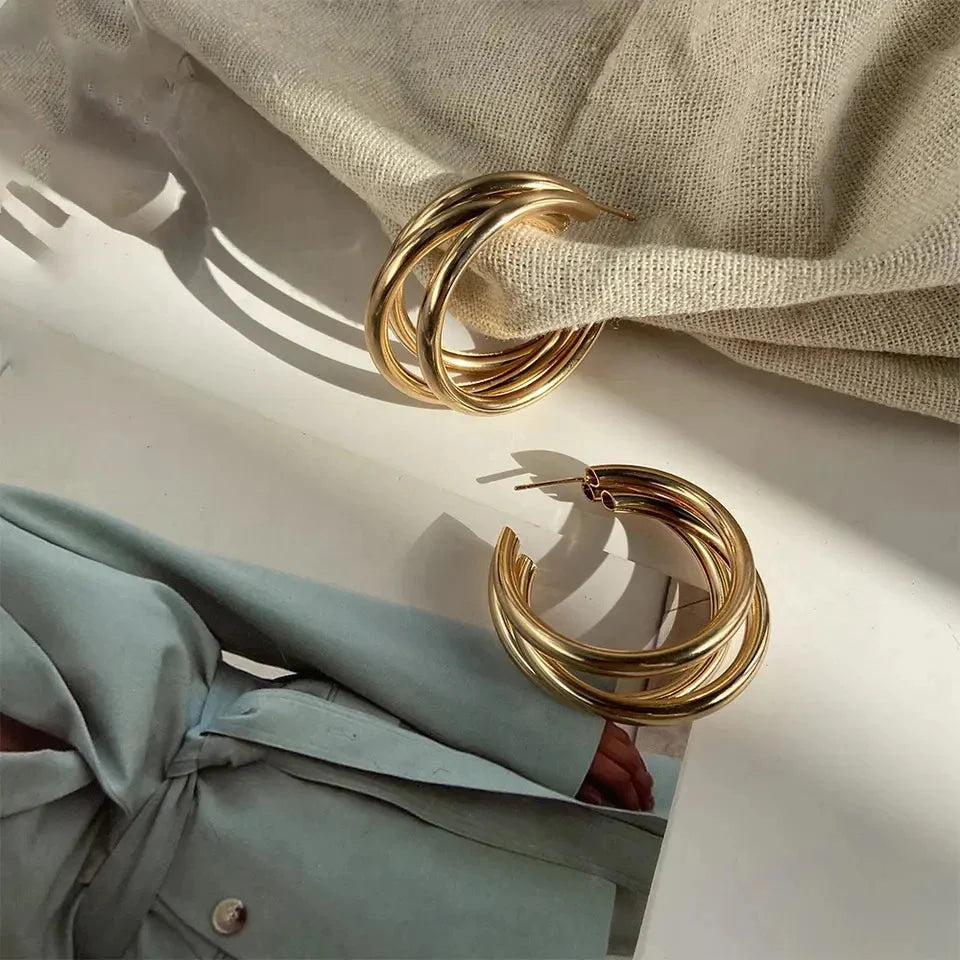 Brinco de Argola Triplo