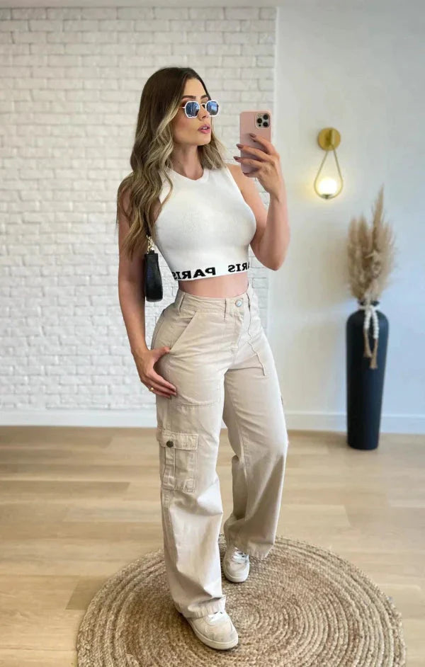 Calça Cargo Curve Perfect - Moda Feminina