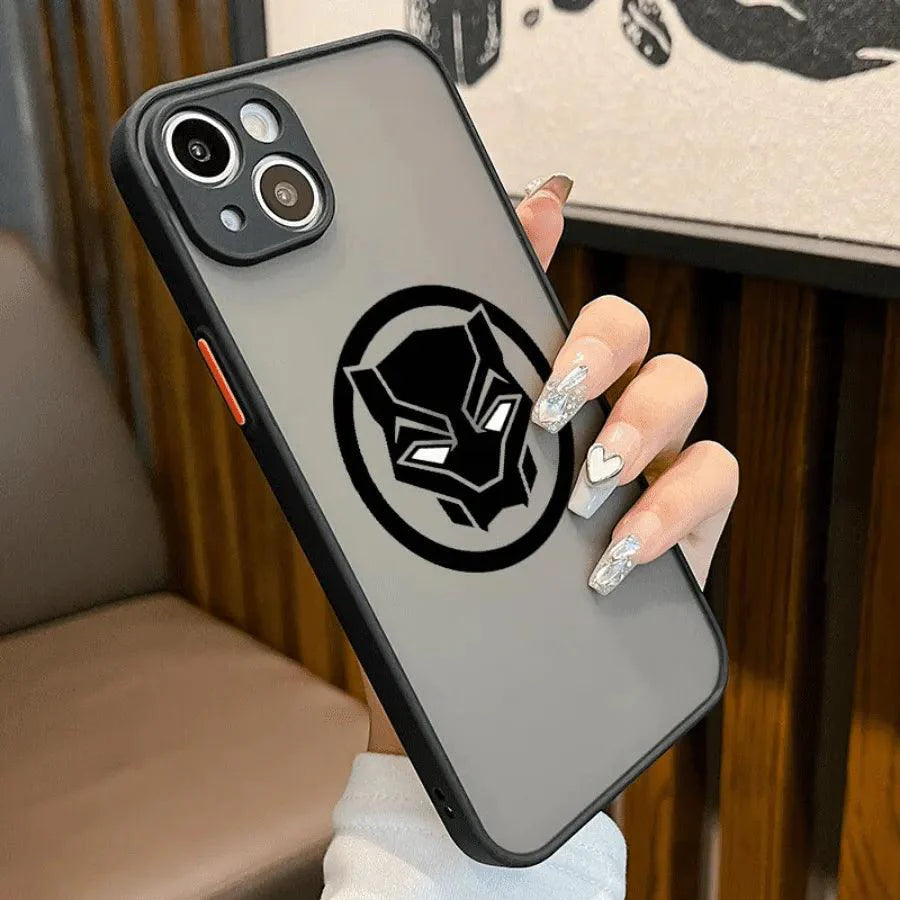 Capinha Iphone Marvel Superheroes Logo Translúcida - Case de Alta Proteção e Resistência - Lojas Promorin