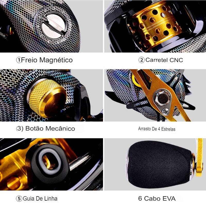 Carretilha Shimano 10 Kg de arrasto 7:2.1 + Brinde Exclusivo