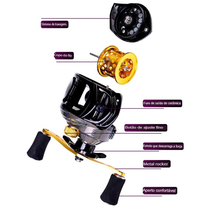 Carretilha Shimano 10 Kg de arrasto 7:2.1 + Brinde Exclusivo