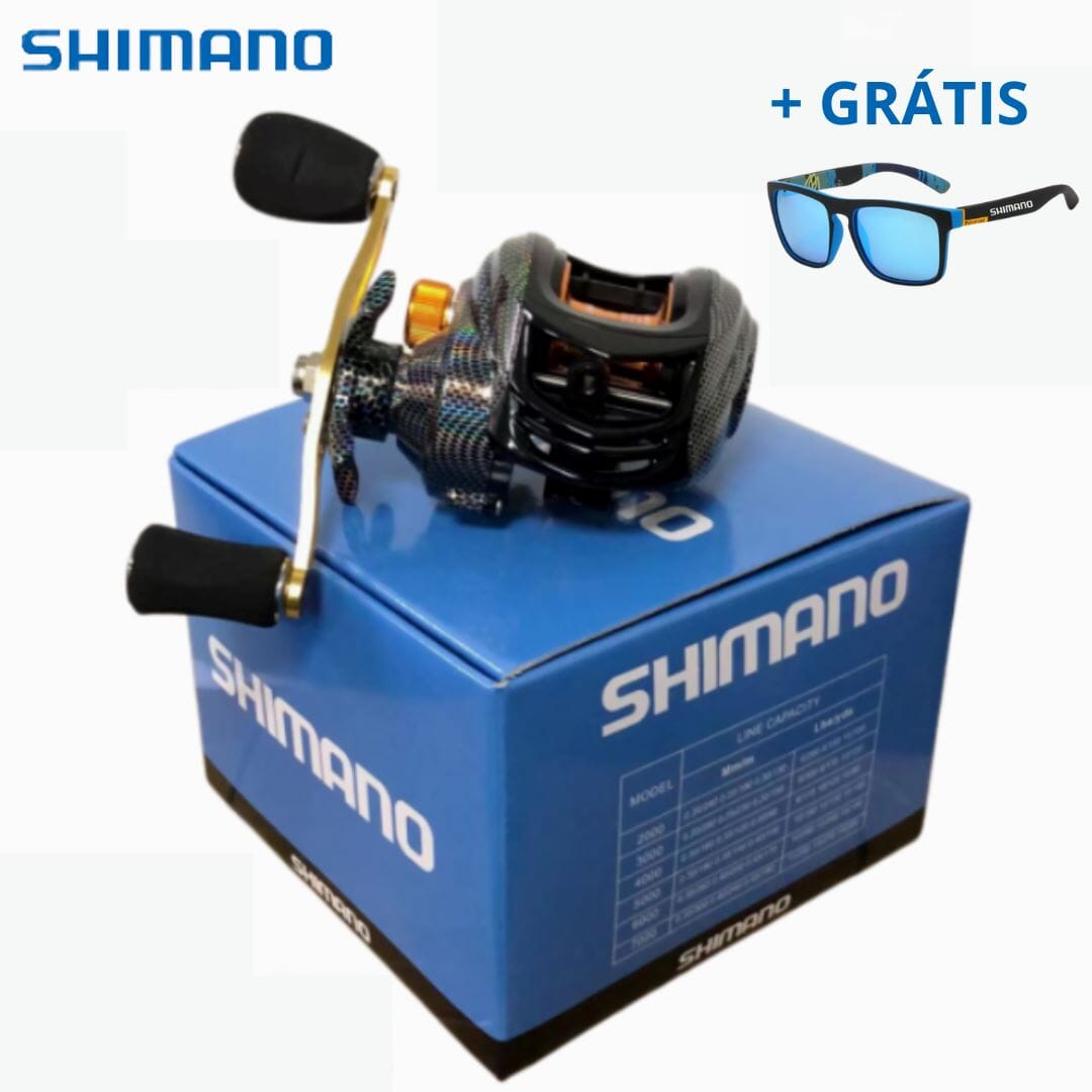 Carretilha Shimano 10 Kg de arrasto 7:2.1 + Brinde Exclusivo