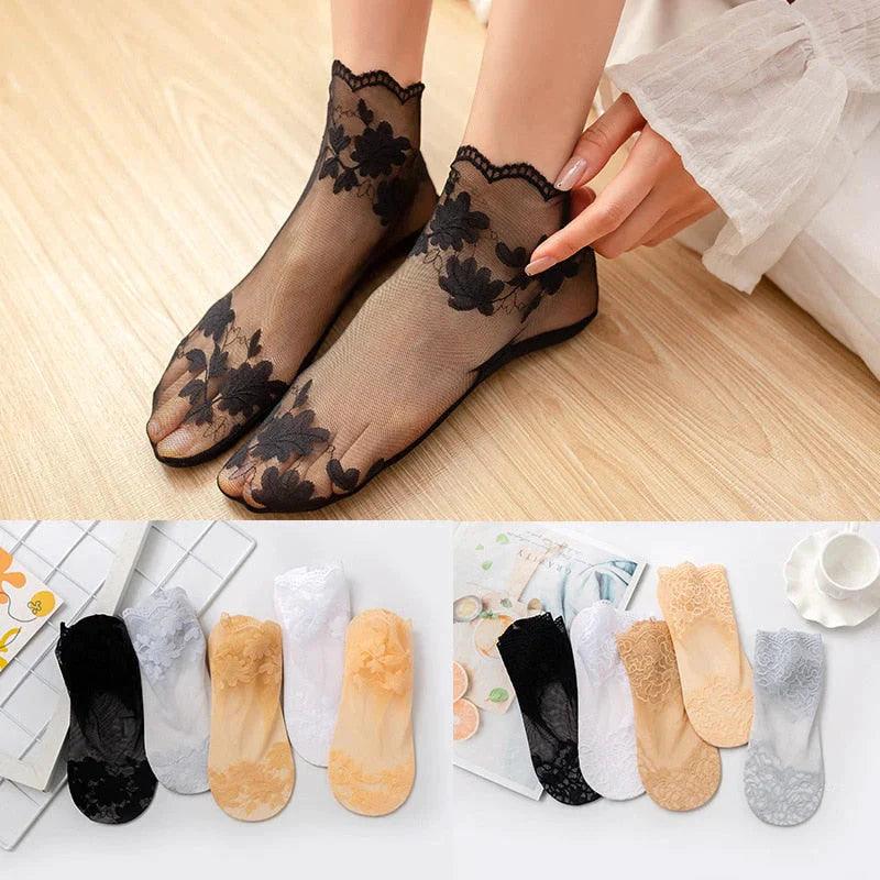 Compre 3 Leve 5 - Meias de Renda Confort 5D - Lojas Promorin