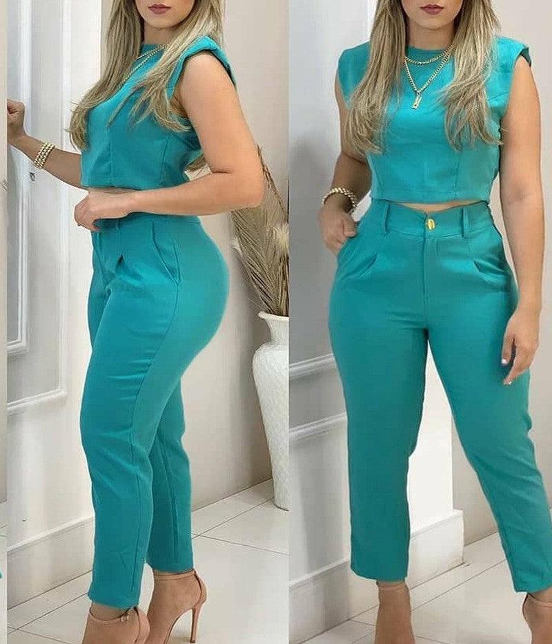Conjunto Calça e Blusa Social - Roberta - Lojas Promorin