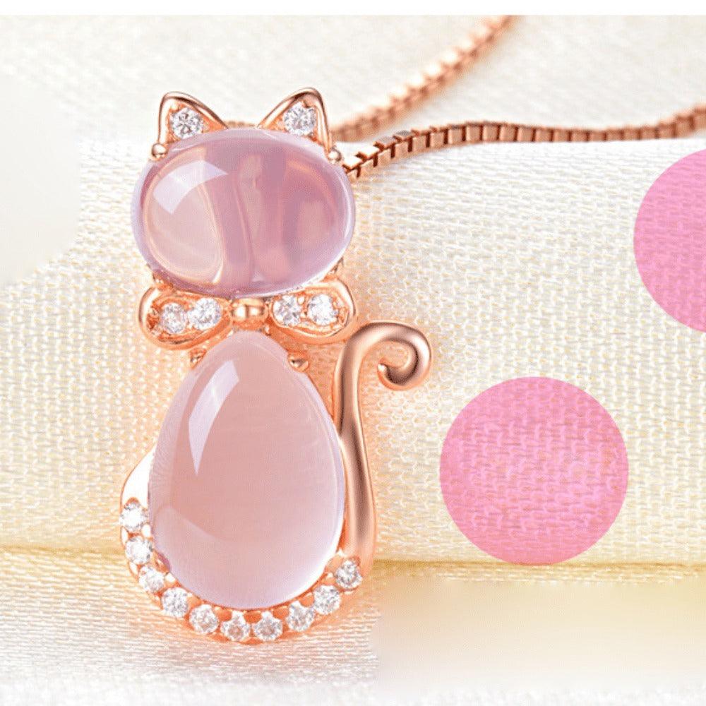 Corrente Veneziana Com Pingente MISS CAT cravejado com Cristais de Zircônia - SUPER PROMOÇÃO DE LANÇAMENTO - Lojas Promorin