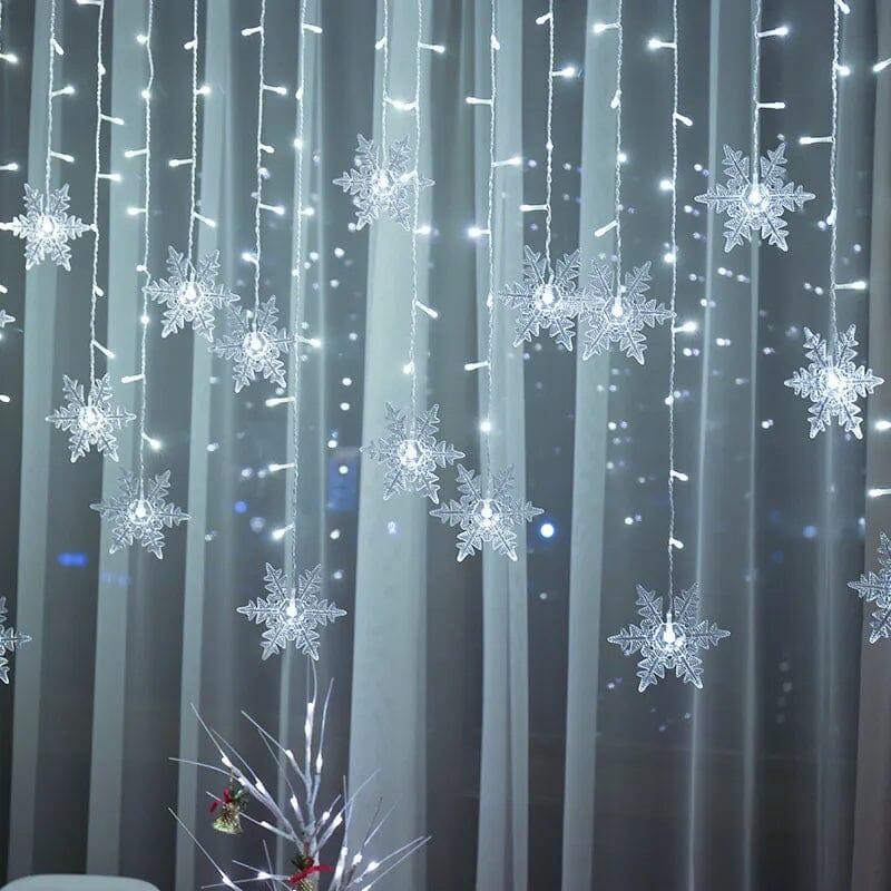 Cortina Flocos de Neve LED - Natal 2023 - Lojas Promorin