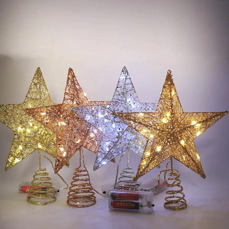 Estrela para Árvore de Natal - Com Luzes Led - Lojas Promorin