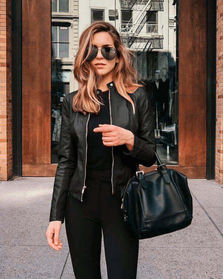 Jaqueta Feminina de Couro Ecológico - Lojas Promorin