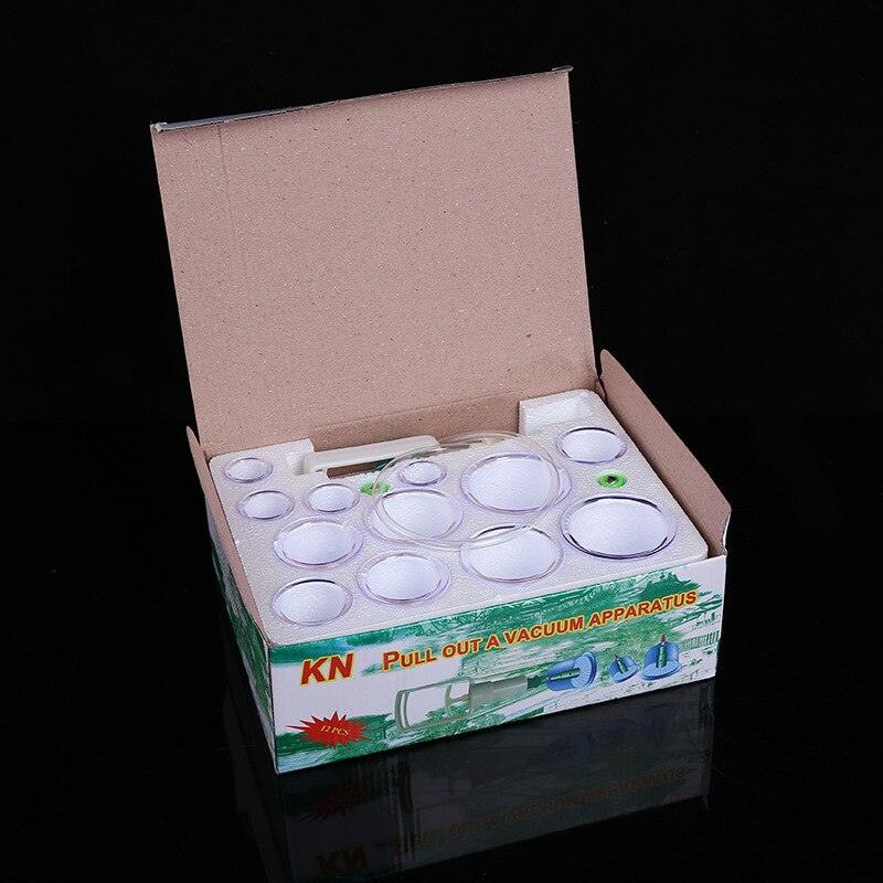 Kit 12 Ventosas + Bomba Ventosa Terapia Massoterapia - Lojas Promorin