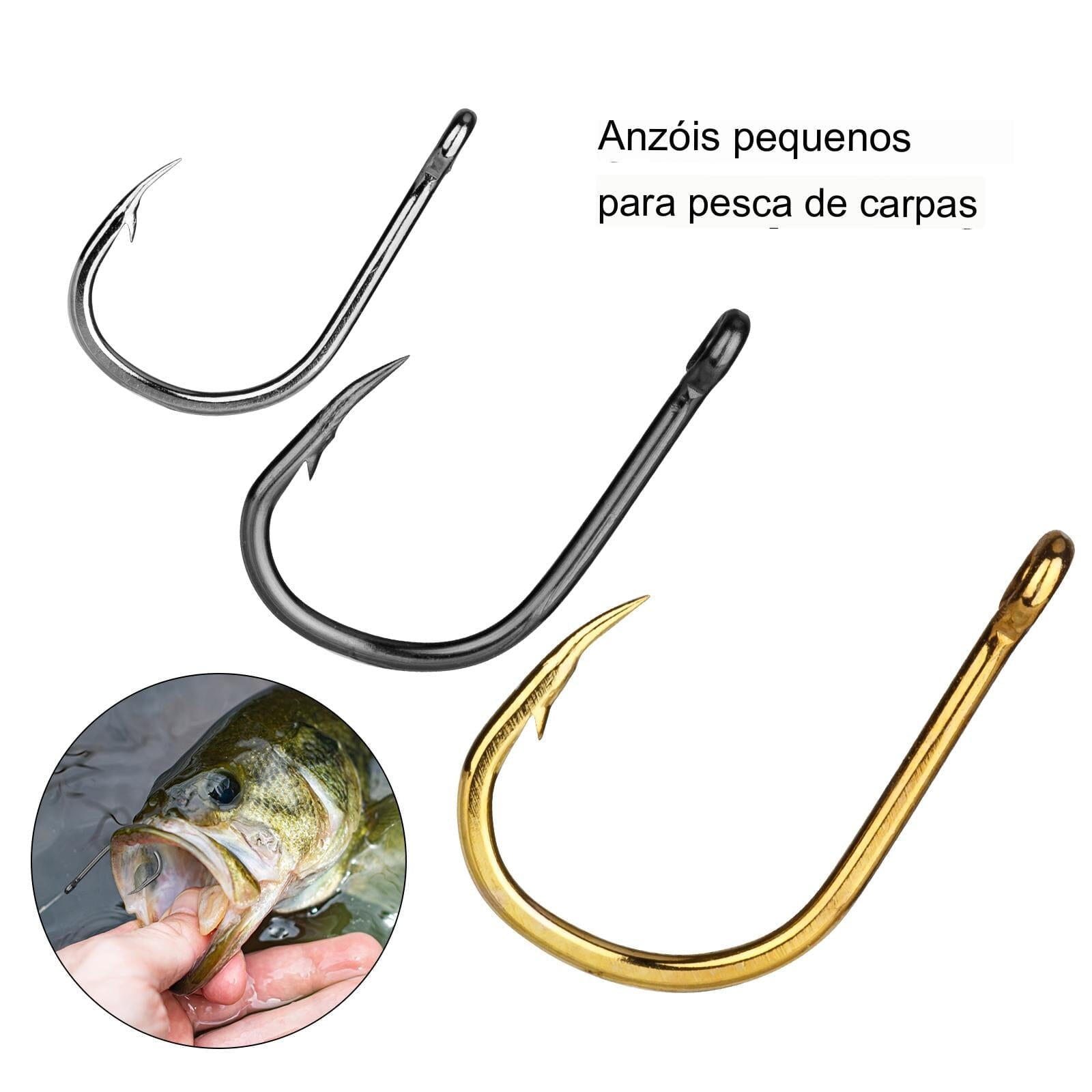 Kit Anzóis 500 Peças Tamanhos Variados