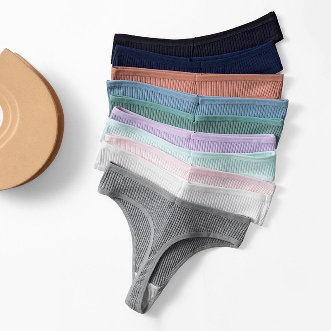 Kit de 10 Calcinhas Sensuais e Confortáveis em Algodão - SoftComfort