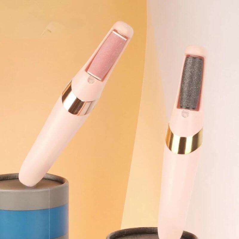 Lixa Elétrica Removevedora de Calos e Rachaduras SoftFeet™ + 2 Rolos Extra e Limpador de Brinde - Lojas Promorin