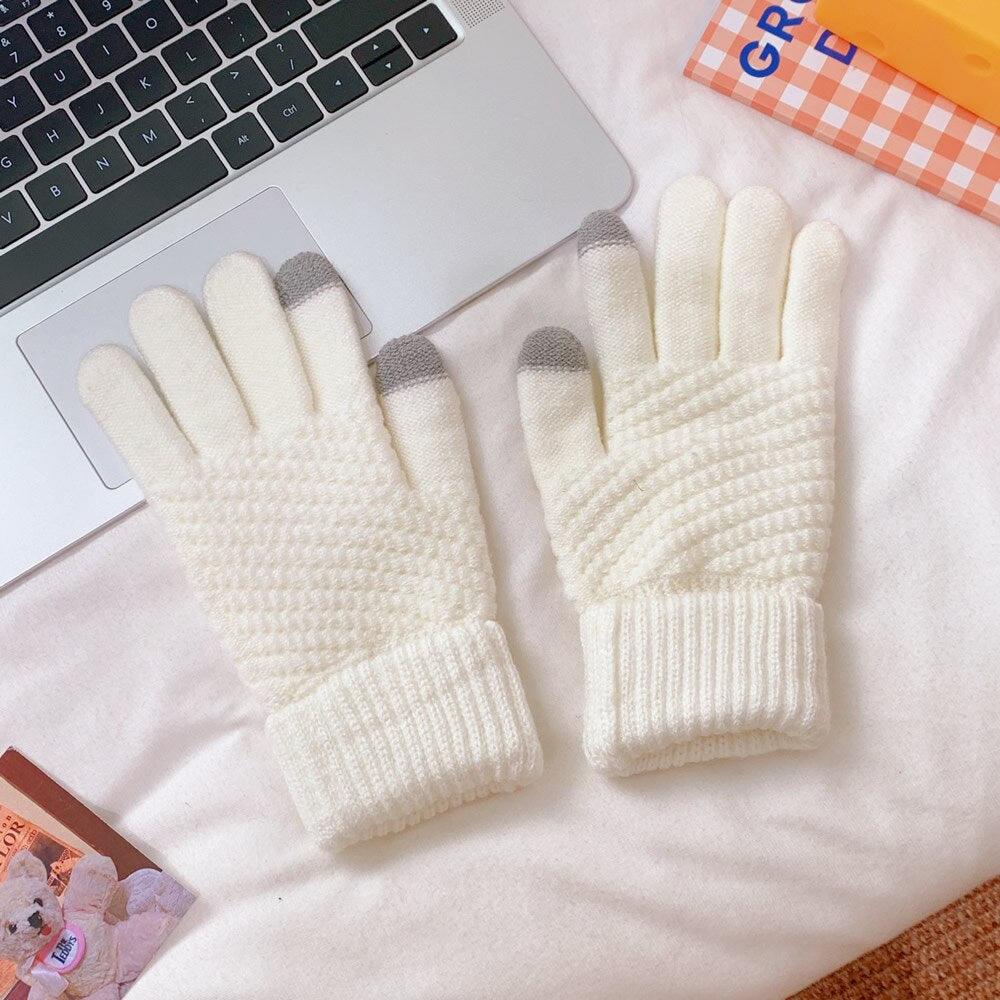 Luva de Frio Touch Screen de Lã - Lojas Promorin