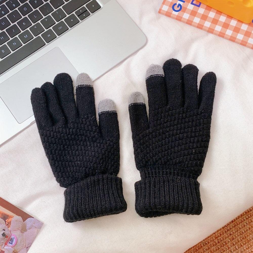 Luva de Frio Touch Screen de Lã - Lojas Promorin