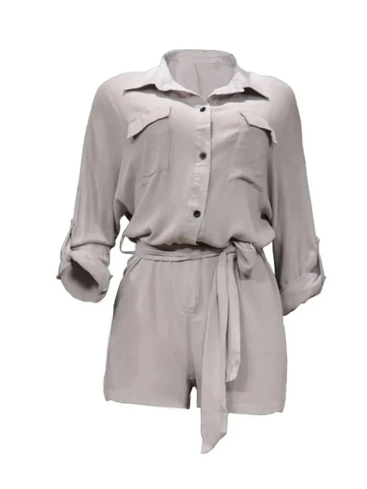 Macacão Feminino Curto Casual