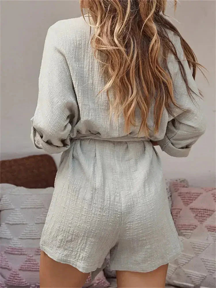 Macacão Feminino Curto Casual