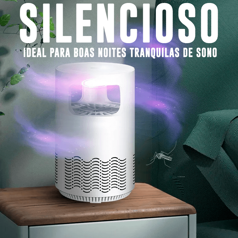 Mata Mosquito LED Silencioso Portátil USB | NanoViolet - Lojas Promorin