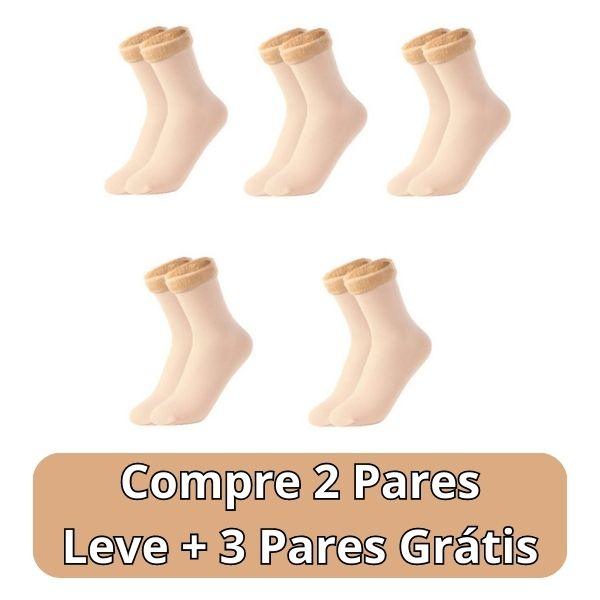 Meia Nuvem®- Pés Quentes Térmica (Aveludada) + BRINDE SURPRESA - Lojas Promorin