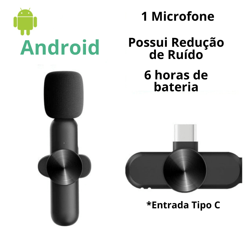 Microfone Profissional De Lapela Sem Fio Speaker® - Lojas Promorin