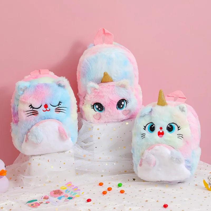 Mochila Infantil Gatinho de Pelúcia - Fofura e Conforto Juntos - Lojas Promorin