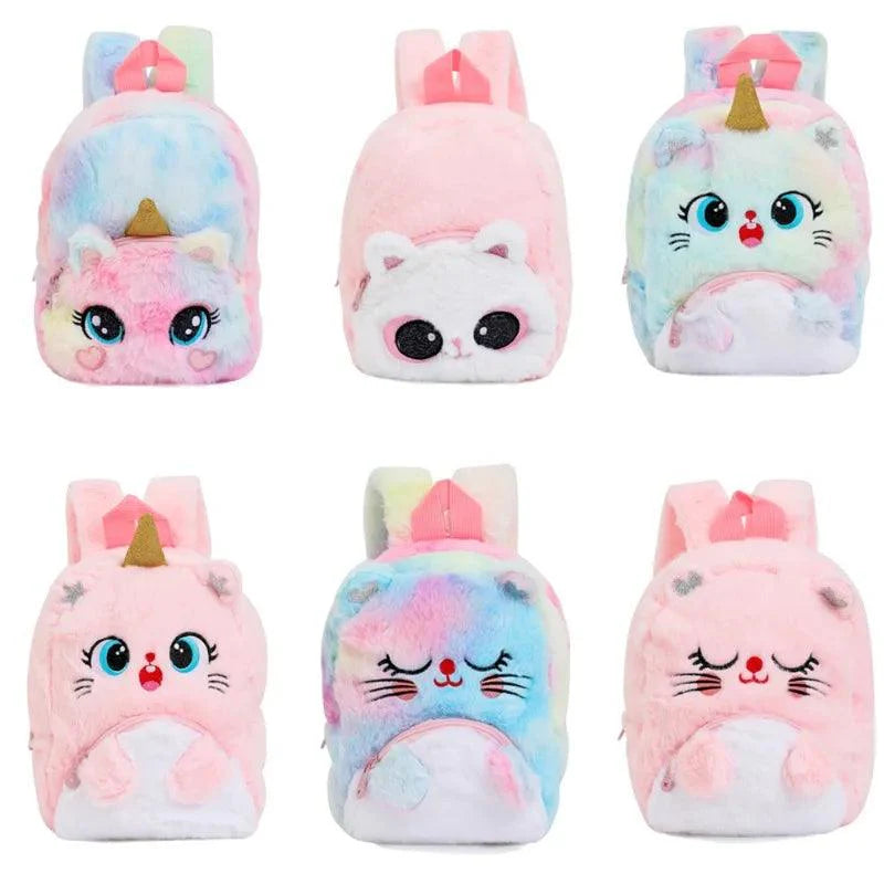 Mochila Infantil Gatinho de Pelúcia - Fofura e Conforto Juntos - Lojas Promorin