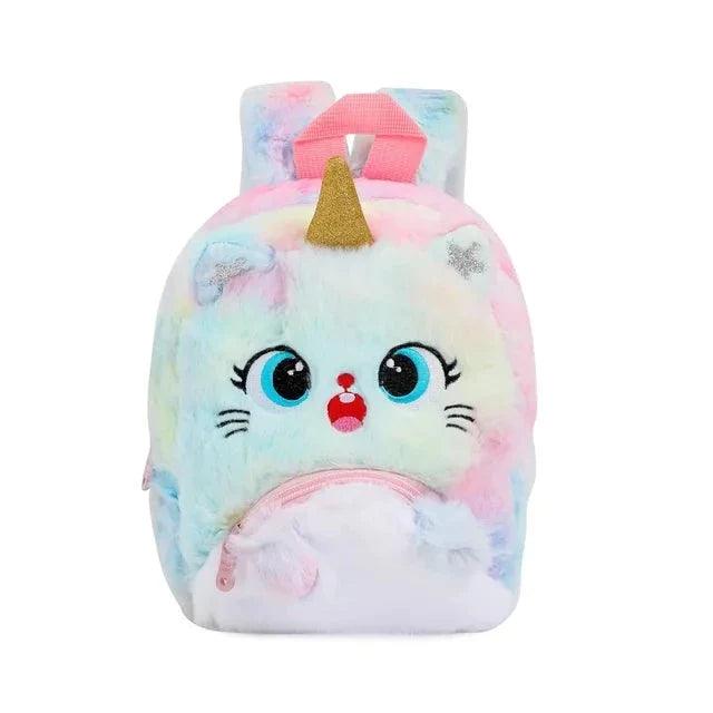 Mochila Infantil Gatinho de Pelúcia - Fofura e Conforto Juntos - Lojas Promorin