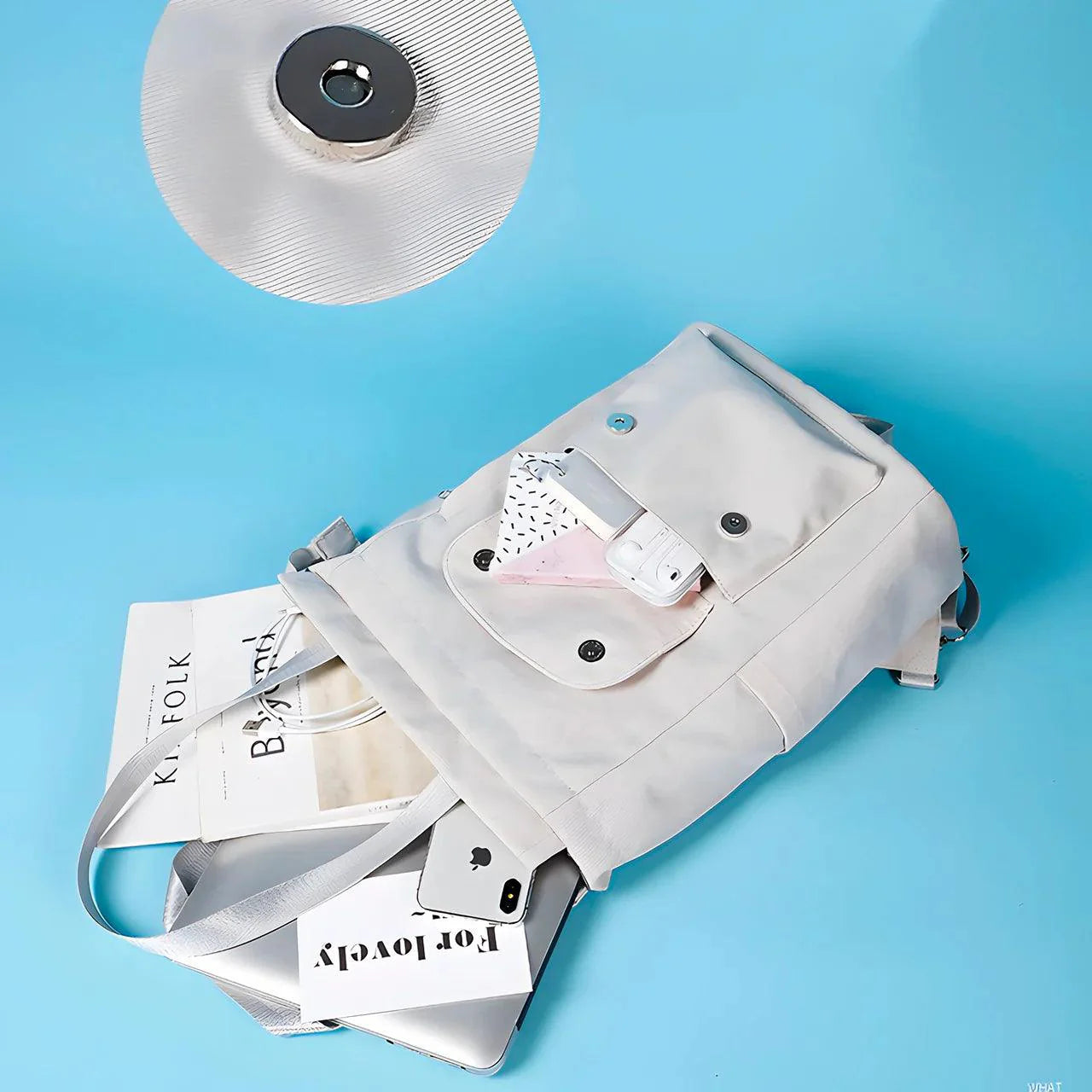 Mochila | Apirily - Impermeável com USB - Casual - Lojas Promorin