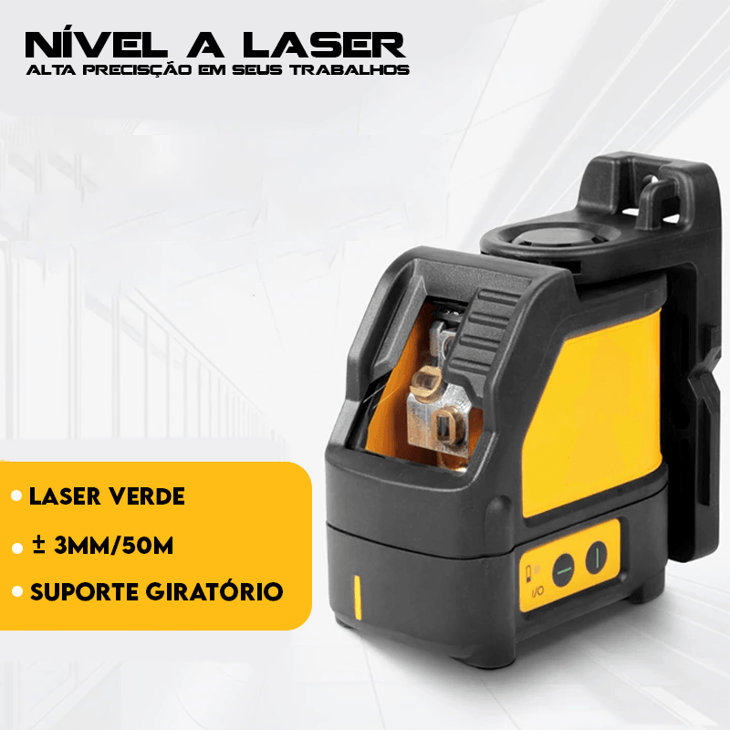 Nivelador a Laser Automático Profissional 2 Linhas - Lojas Promorin