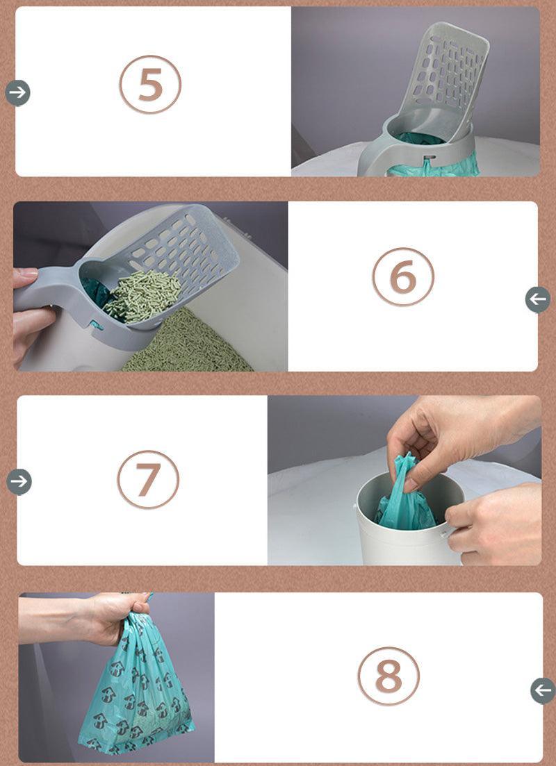 Pá Higiênica Para Gatos CAT POOP Com Sacos Embutidos Autolimpante - Lojas Promorin