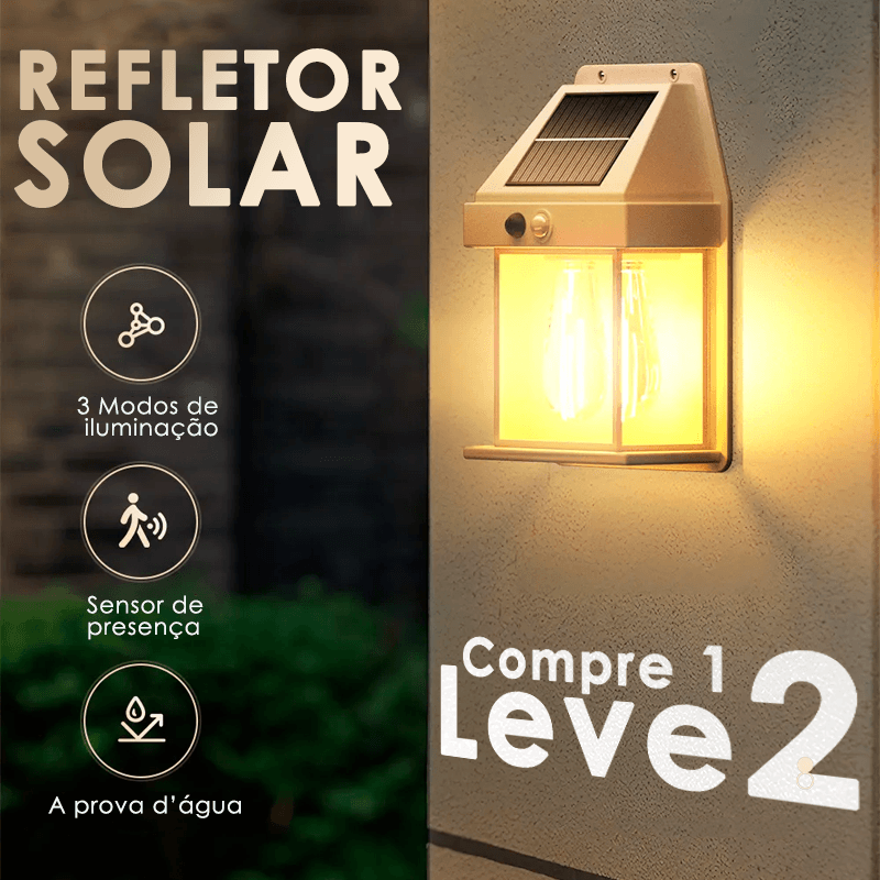 Refletor Solar Ecosun com Detector de Movimentos (Compre 1 Leve 2) - Lojas Promorin