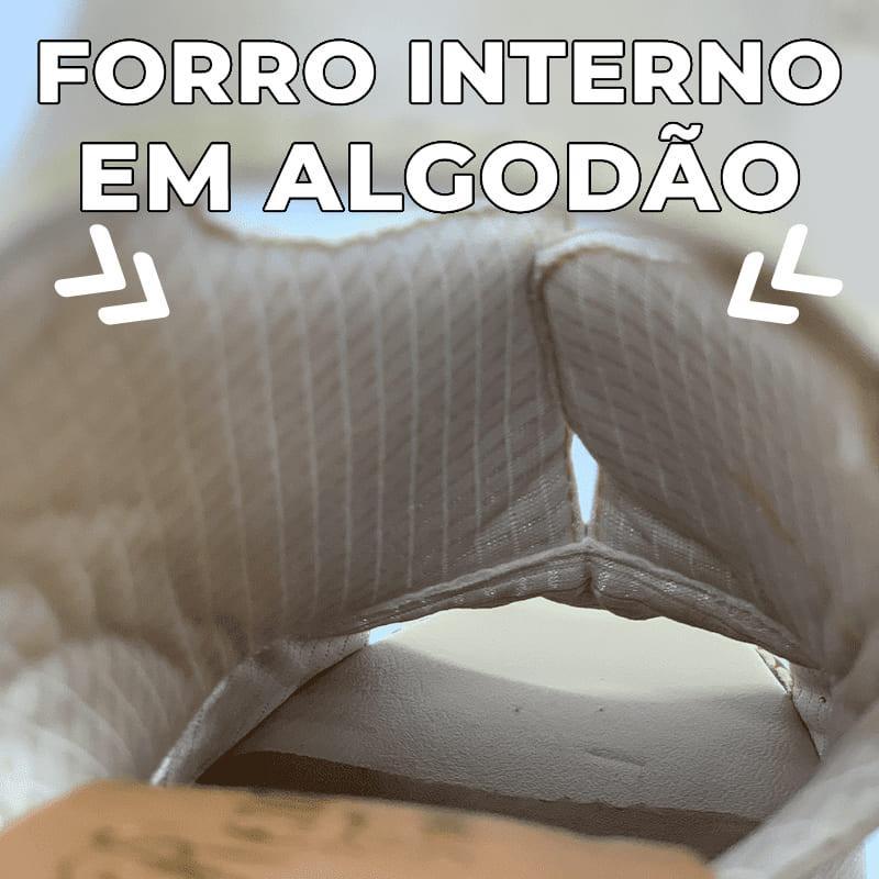 Sandália Laíza Peep Toe em Couro Salto Bloco Médio - Lojas Promorin