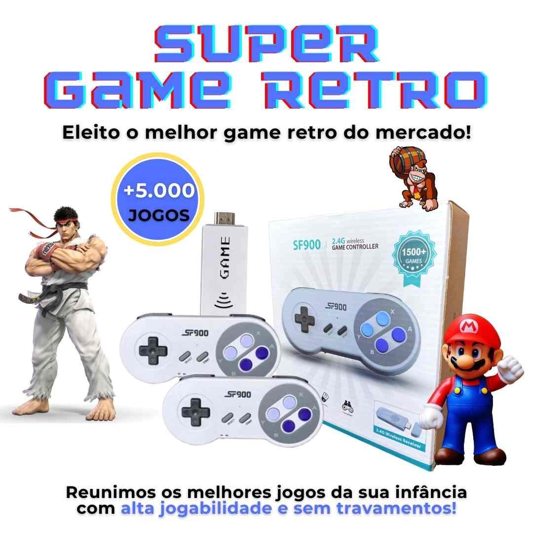 Super Game Retrô + 2 Controles - Lojas Promorin