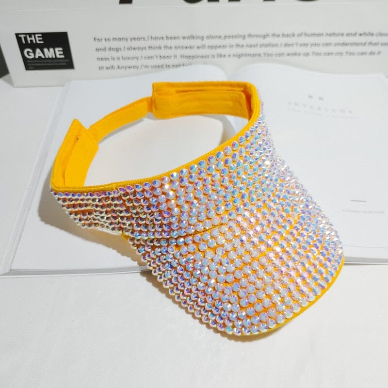 Viseira Feminina Strass - Sparkle Glamour