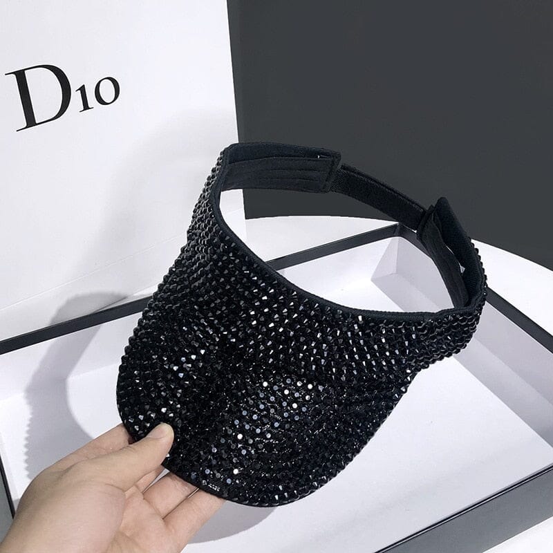 Viseira Feminina Strass - Sparkle Glamour