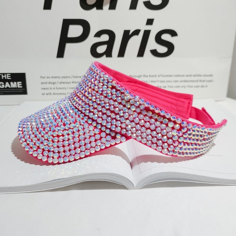 Viseira Feminina Strass - Sparkle Glamour