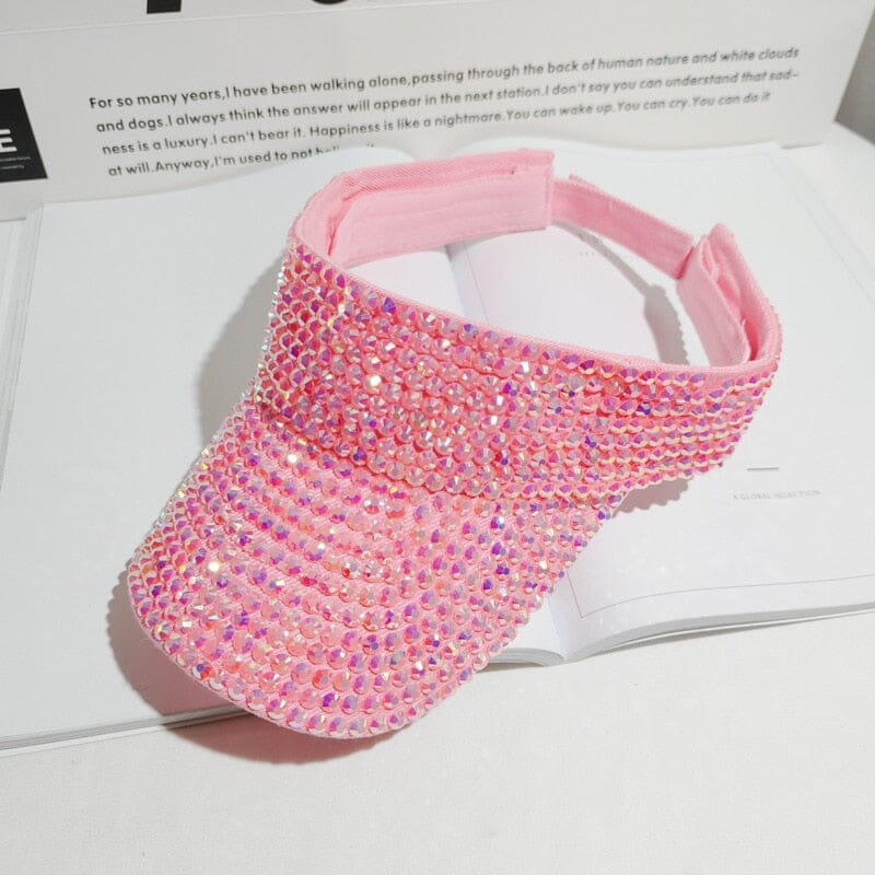 Viseira Feminina Strass - Sparkle Glamour