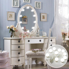 10 Peças de Conjunto de Lâmpadas LED para Espelho - Lojas Promorin