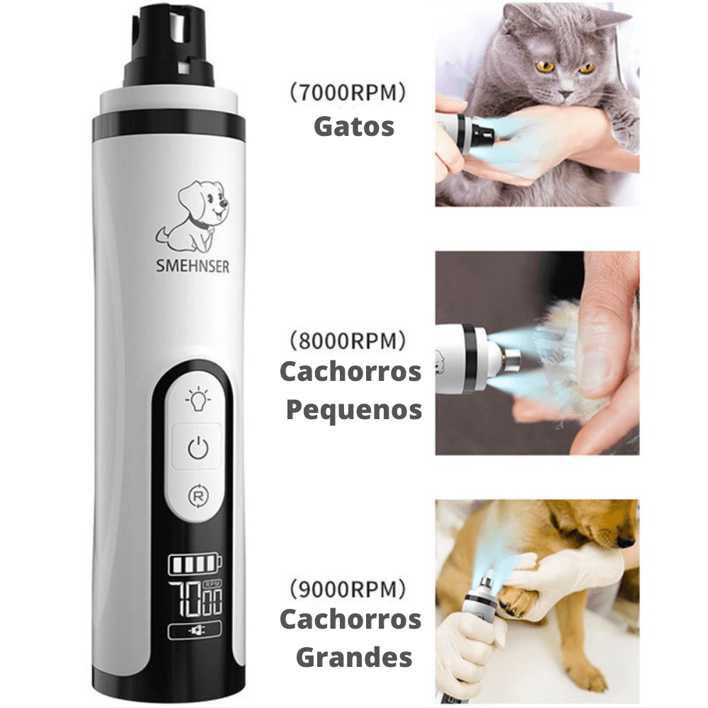Aparador de unhas elétrico SAFE PET - Gatos e Cachorros - Lojas Promorin