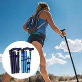 Bastão de Caminhada Dobrável Compacto - Perfeito para Trilhas, Caminhadas e Mochilões - Lojas Promorin