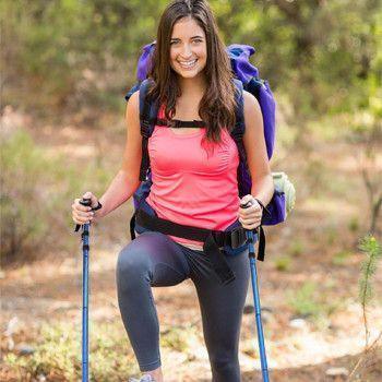 Bastão de Caminhada Dobrável Compacto - Perfeito para Trilhas, Caminhadas e Mochilões - Lojas Promorin