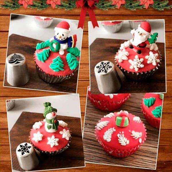 Bicos de Confeitar Natalinos - Kit com 4 unidades - Lojas Promorin