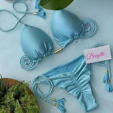 Biquíni fio dental - Cortininha Asa Delta - Lojas Promorin